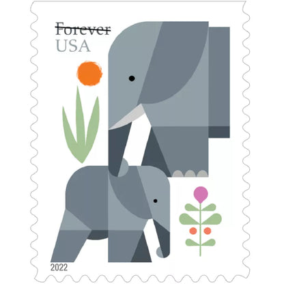 Elephants Stamps 2022
