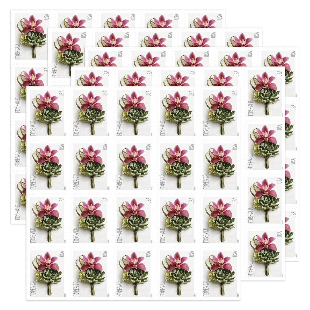 Contemporary Boutonniere Stamps 2020