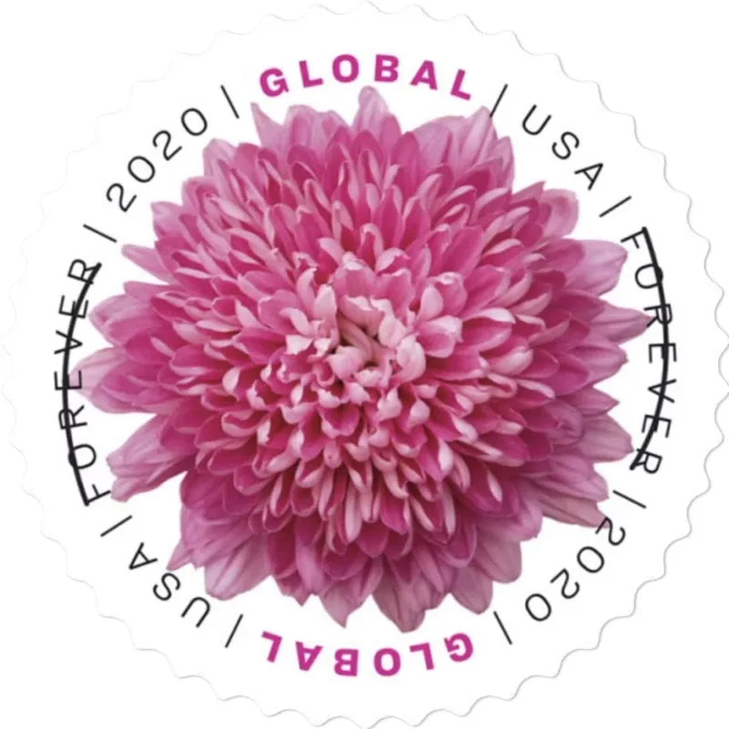 Global Chrysanthemum Forever Stamps 2020