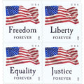 2012 Four Flags Patriotic Symbol Forever Stamps - First-Class Mail