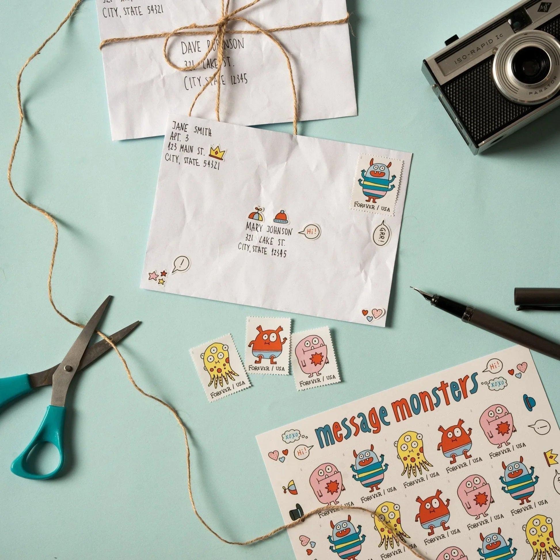 Message Monsters Forever Stamps 2021