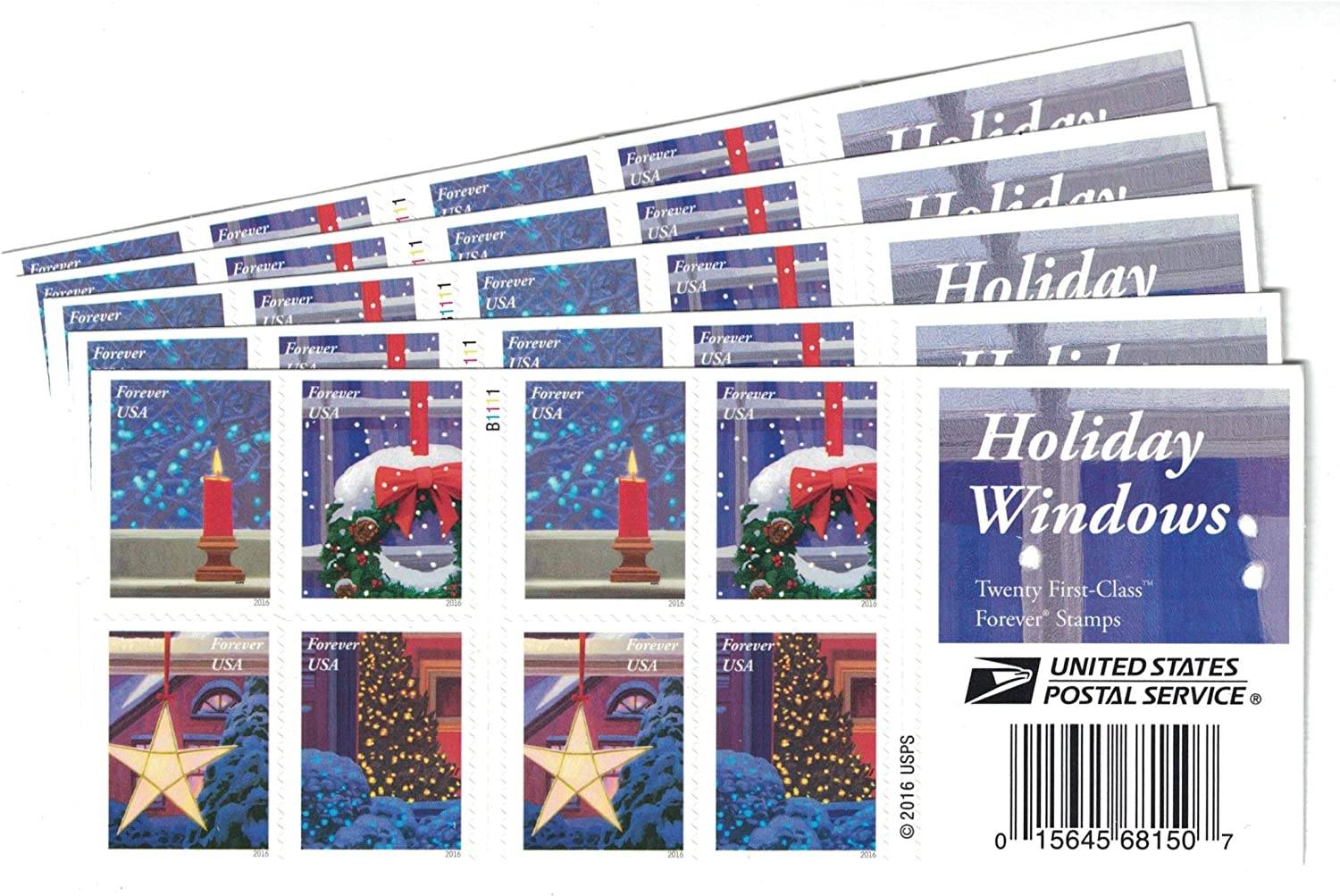 Holiday Windows Stamps 2016