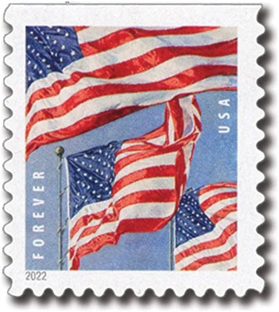 2022 US Flag Stamp (100 Stamps) -First-Class Mail