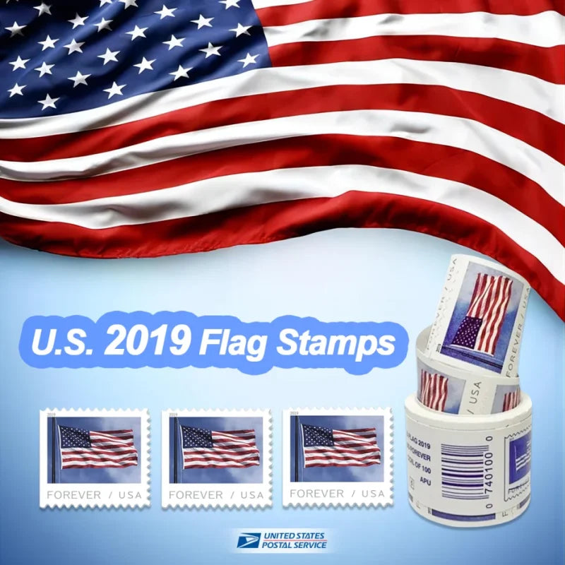 2019 U.S. Flag Patriotic Symbol Forever Stamps - First-Class Mail