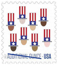 Additional Ounce Stamps 2017 Uncle Sam S Hat Patriotic First Class Rate