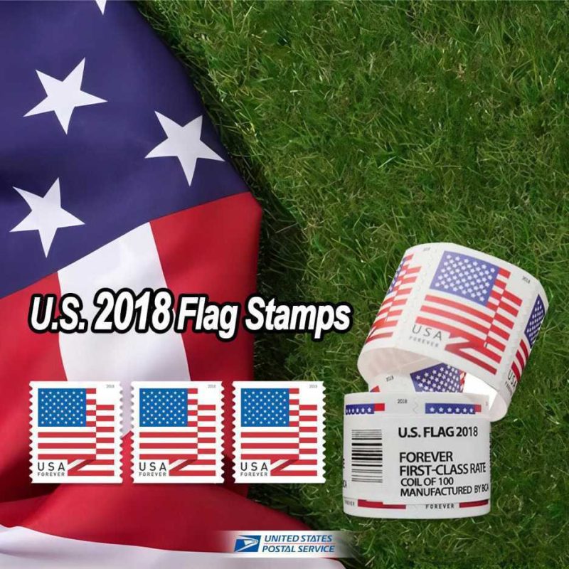 2018 U.S. Flag Patriotic Symbol Forever Stamps - First-Class Mail