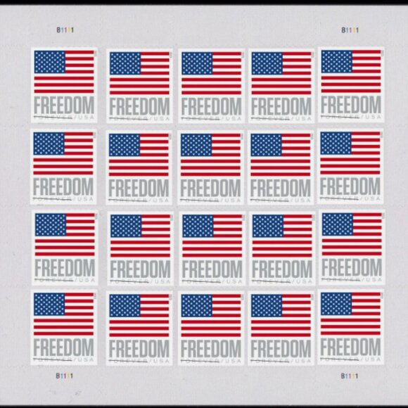 2023 U.S. Flag Freedom Forever Stamps – Pane Packs – product image 1