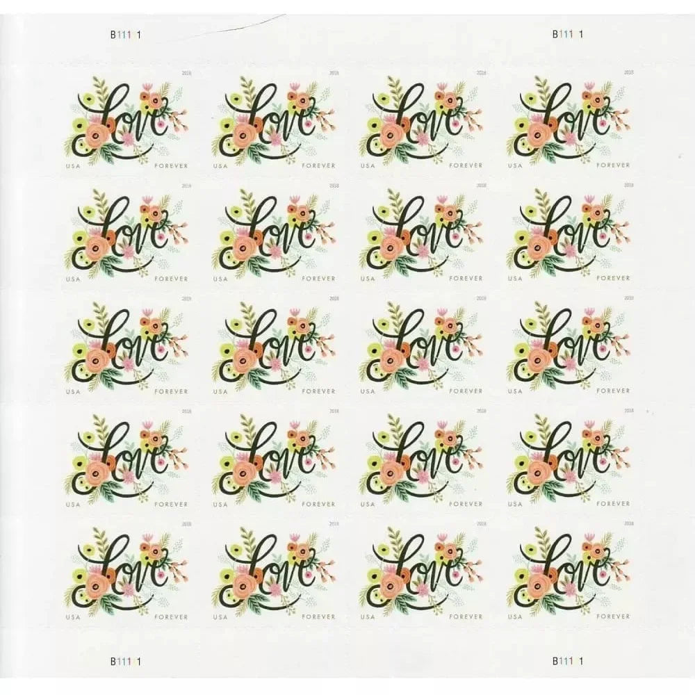 Love Flourishes Stamps 2018