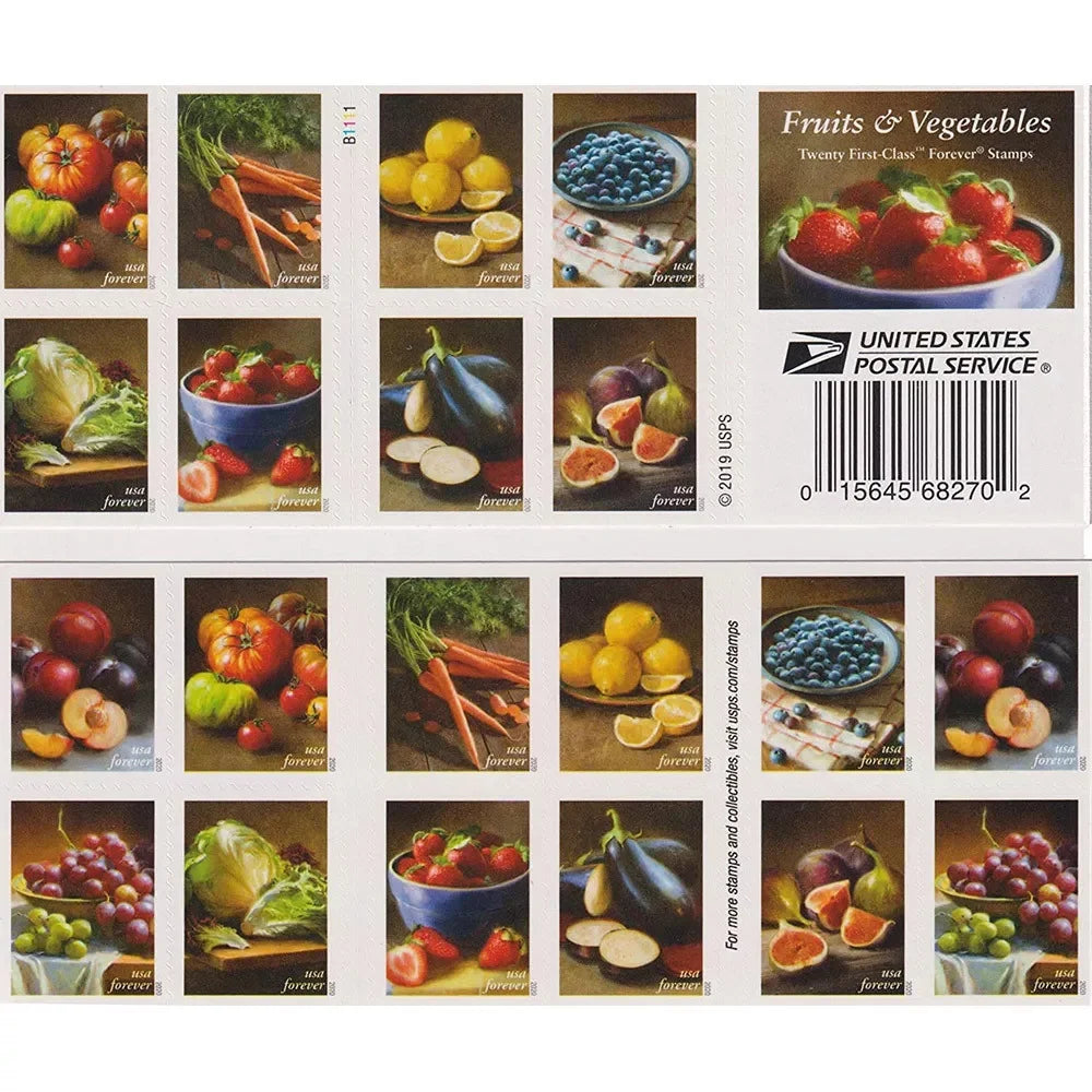 Fruits & Vegetables Stamps 2020