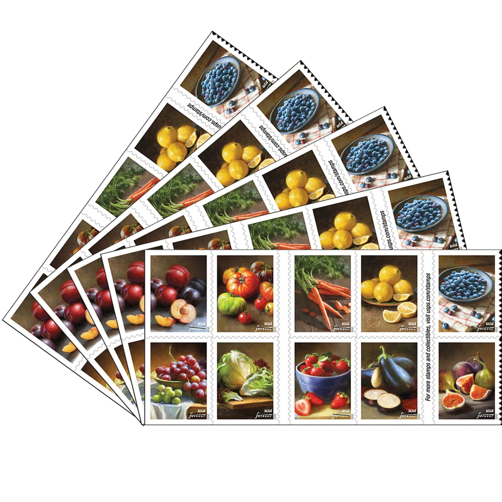 Fruits & Vegetables Stamps 2020