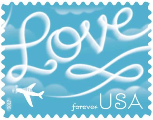 Forever Stamps 2017 Love Skywriting
